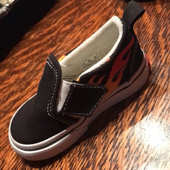 🔥VANS TODDLER FLAME SNEAKERS 🔥 - Picture 6 of 7